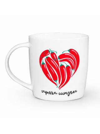 Кружка 360 мл. Kvarta "Гаряча штучка", бочка + подарункова коробка