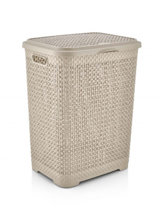 Корзина для білизни PEARL 55л, 41,5*35*55 см (бежевий)*10