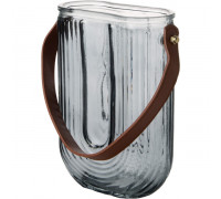 Ваза скляна VIVA MARY 18 см кольор.з ручкою