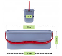 Відро пластикове Valsar 45*15*17см для широкої швабри