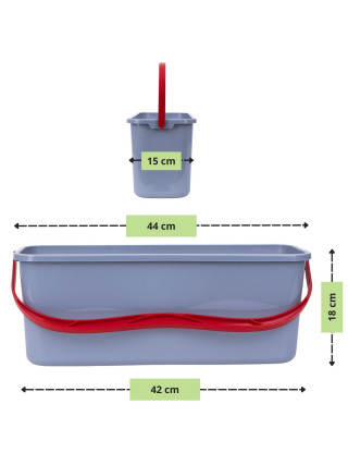 Відро пластикове Valsar 45*15*17см для широкої швабри
