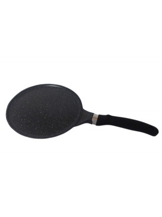 Сковорідка для млинців  Kamille Black marble 28 см. з антипригарним покриттям з алюмінію