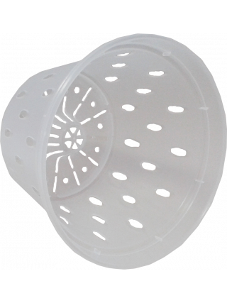 Вазон дренажний для орхідей 14*10,5 см (прозорий)