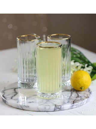 Набір склянок Pasabahce Elysia GOLD 280 мл., 4 шт. в подарунковій упаковці