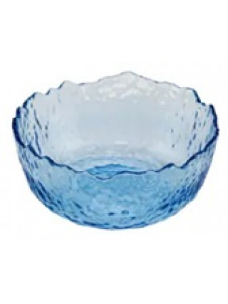 Салатник скляний Helios Магнолія Blue 195 мм