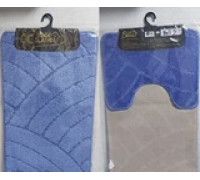 Набір килимків для ванних кімнат Classic синій 50x80+50x40 см 2 шт.Туреччина