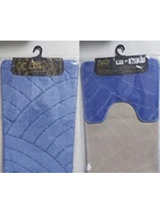 Набір килимків для ванних кімнат Classic синій 50x80+50x40 см 2 шт.Туреччина