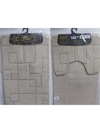 Набір килимків для ванних кімнат Classic 50x80+50x40 см 2 шт світло-бежевий