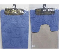 Набір килимків для ванних кімнат CROSSLOOP синій 50x80+50x40 см 2 шт.