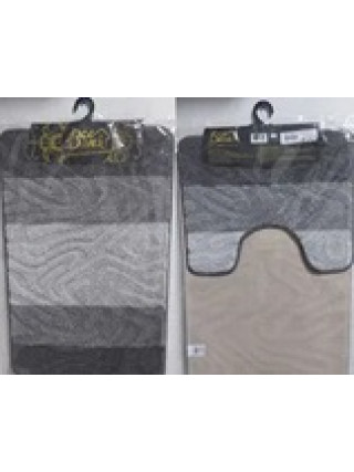 Набір килимків для ванних кімнат Silver 50x80+50x40 см 2 шт. Туреччина