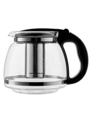 Заварник скляний S&T 1500 мл. з металевим фільтром
