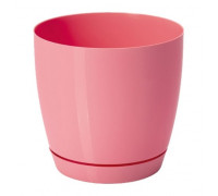 Вазон Form-Plastic Тоскана кругла з підставкою 22 см (світло-рожевий)