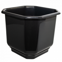 Вазон з підставкою "Дама" 12*12 см. 0,8 л. (граніт) *10