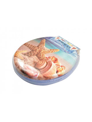 Сидіння на унітаз м'яке Aqua Fairy (блакитний)