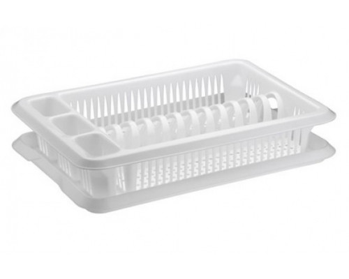 Сушка для посуду 1-ярусна Elif Plastic (білий)