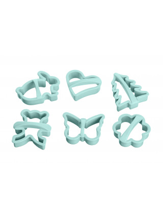 Набір форм для печива Ardesto Tasty baking 6 шт.,  голубий тіфані