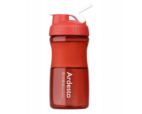 Пляшка для води Ardesto Smart Bottle 600 мл, червона, тритан