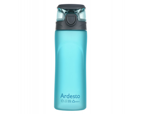 Пляшка для води Ardesto 600 мл., блакитна, пластик