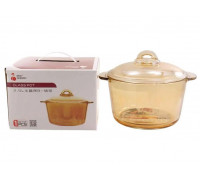 Каструля скляна Interos жароміцна 2,5 л SJB-2500MLBHP - ДИМКА /  Каструля  скляна  жароміцна  2,5л / 7013491000