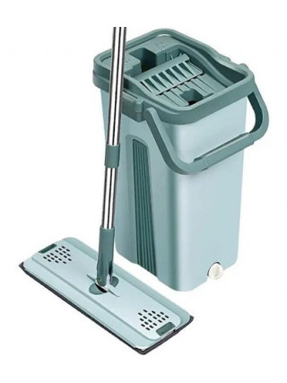 Комплект для прибирання Eco Fabric Mop Scratch  (з двома насадками), бірюзове