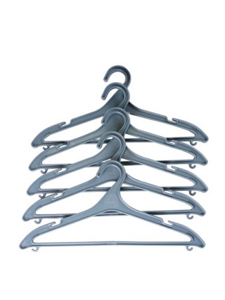Набір вішалок для одягу Eco Fabric 5 шт (р.48-50), 42,5 см,, сірий
