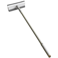 Швабра для миття вікон, губка 20см, металева ручка телескоп, 60-95см