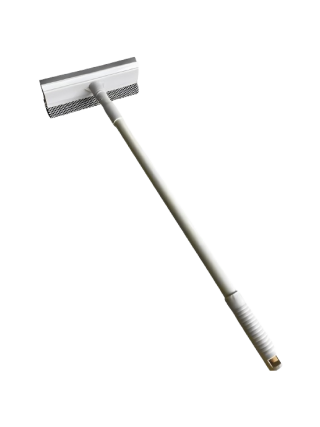 Швабра для миття вікон, губка 20см, металева ручка телескоп, 60-95см