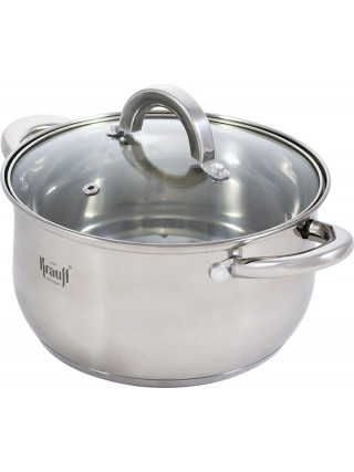Каструля Krauff Steil 4,5 л зі скляною кришкою діаметр 22 см. 
