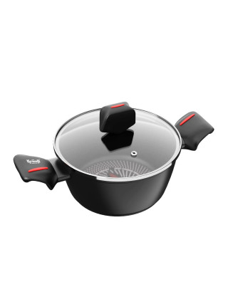 Каструля алюмінієва Krauf Smart Fry 2,3 л. d-20 см з антипр. покриттям зі скляною кришкою