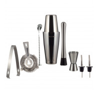 Набір для бару Kamille з нержавіючої сталі 9 предметів