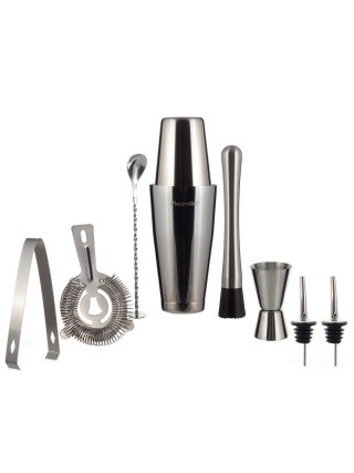 Набір для бару Kamille з нержавіючої сталі 9 предметів