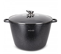 Каструля Kamille 14 л 32*22 см глибока із литого алюмінію з антипригарним покриттям з кришкою 