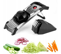 Шатківниця до овочів металева Kamille 5в1 40,5*13,5*14,5см (чорна)