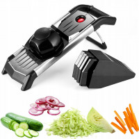 Шатківниця до овочів металева Kamille 5в1 40,5*13,5*14,5см (чорна)