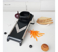 Шатківниця до овочів Kamille металева 40.5*13.5* 14.5 см (чорна)