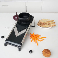 Шатківниця до овочів Kamille металева 40.5*13.5* 14.5 см (чорна)