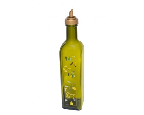 Пляшка для олії EverGlass "Мaraska" 500 мл., з дозатором (декорована)