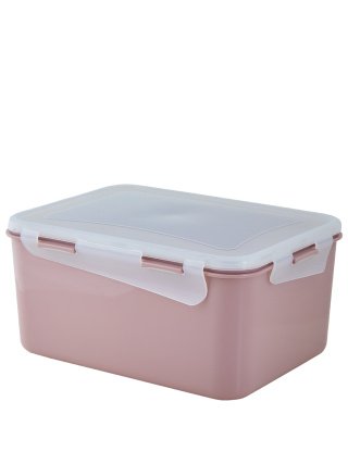 Контейнер універсальний "Фієста" (прямокутний) 1,5 л. (фрезія/прозорий)