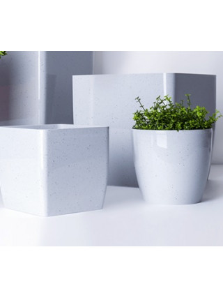 Вазон круглий "Матільда" 16*15 см. 2,1 л (світлий бетон) 