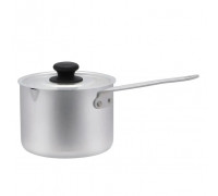Каструля-ківш алюмінієвий 1,0 л з кришкою та металевою ручкою