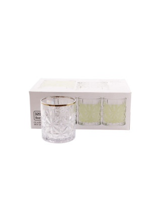 Набір склянок Glass Кентукі GOLD 320 мл. для віскі 6 шт.