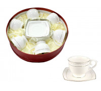 Сервіз чайний Interos "Снігова королева" 12 пр. (чашка 280 мл.) порцеляна, в подарунковій упаковці