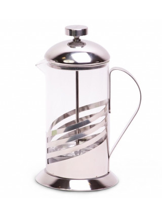 Френч-прес Kamille 800 мл (нержавіюча сталь, скло)