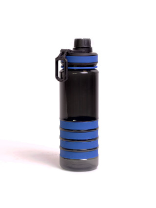 Пляшка для води Kamille спортивна 750 мл з пластика (трітан) (чорно-синій)