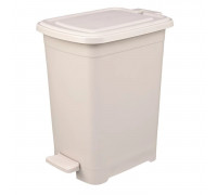 Відро для сміття з педаллю Elif Plastic 15 л., Slim (сірий)