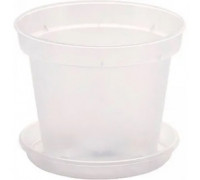 Вазон для орхідей з піддоном 170 мм. (позорий)