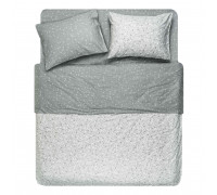 КПБ 1,5сп Ardesto Gloria, підковдра 160х220см, простирадло 160х220см, наволочки (2) 50х70см, 100% бавовна, сатин, дрібні квіти, сірий