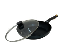 Сковорідка Krauff діам.28 см. з антипр. покриттям зі скляною кришкою, 