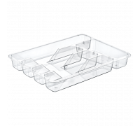 Лоток для столових приборів Akay plastik 33,5*27,2*4,2 см., прозорий