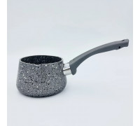 Турка OMS Grey 300 мл, з а/п гранітним покриттям  ручка бакеліт сіра